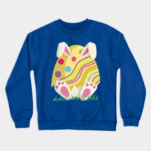 Where is the Easter Bunny? Kawaii Easter Egg Crewneck Sweatshirt